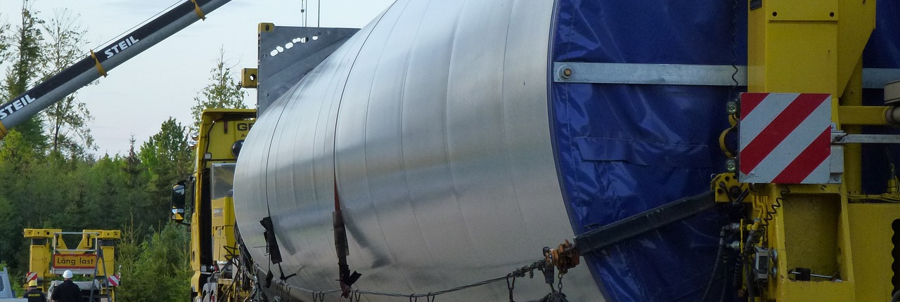 Schwertransport2 Schwertransport eines Windrads